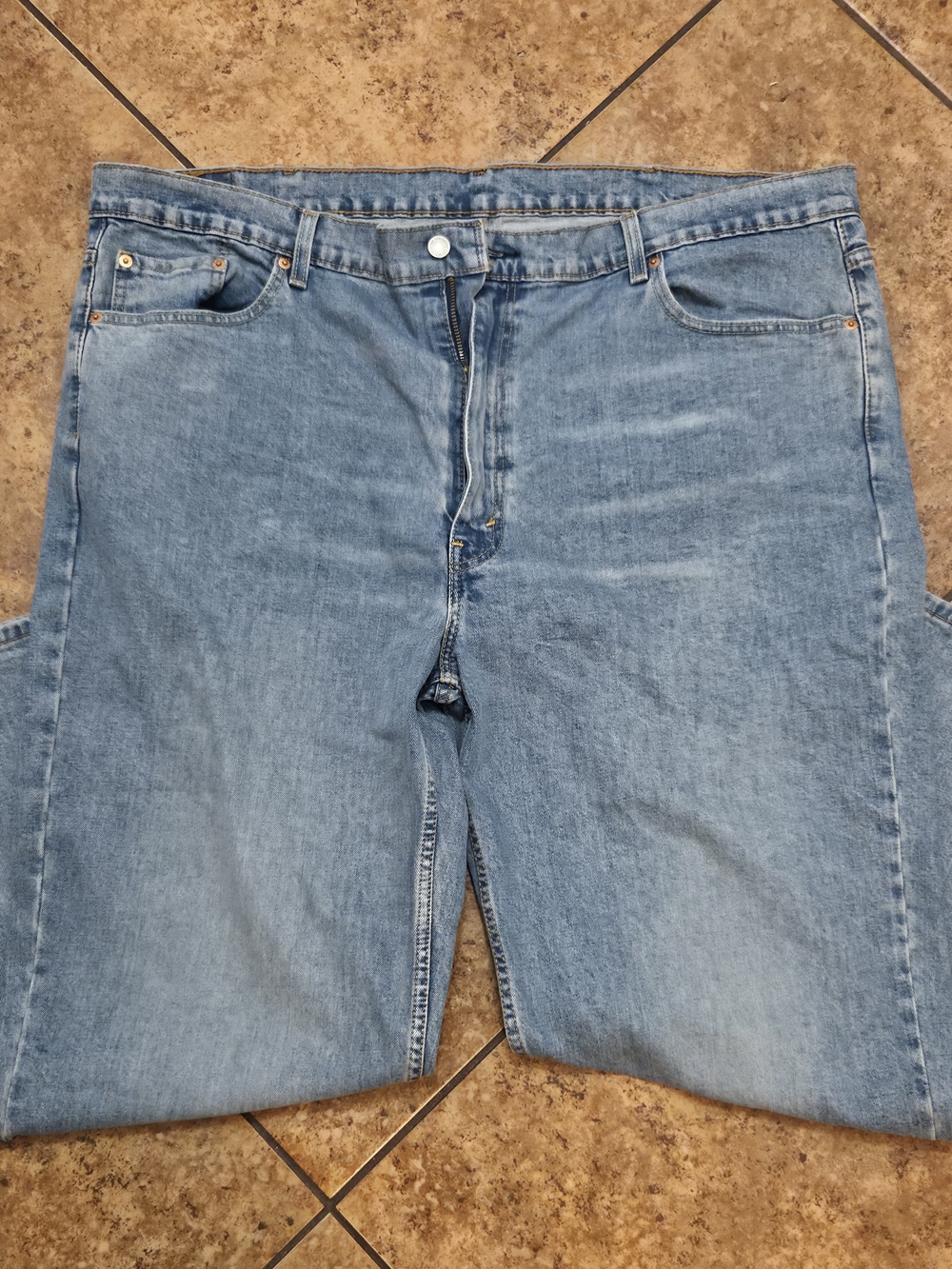 Levi's 550 Relaxed Tapered Fit Jeans Mens 46x30